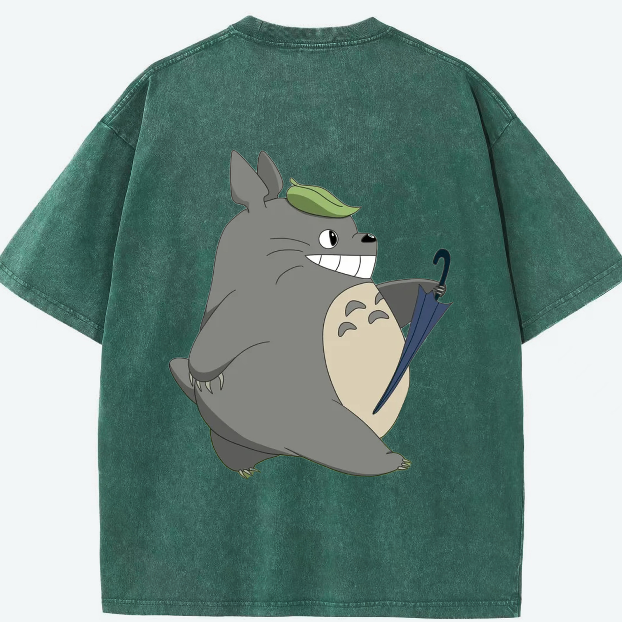 （画像用） となりのトトロ 草壁メイ 草壁サツキ My Neighbor Totoro Satsuki Kusakabe Mei Kusakabe 綿100% ヴィンテージ風 半袖Tシャツ（背面プリント）